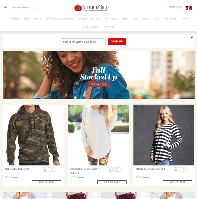 Jane Shop & Marin Airporter — E-Commerce